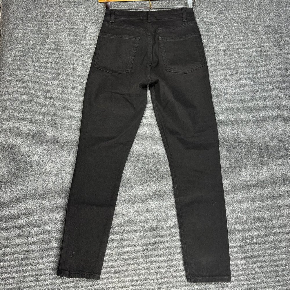 Reformation Jeans Womens 26 Serena High Skinny Crop Black Organic Cotton Stretch - Picture 8 of 9